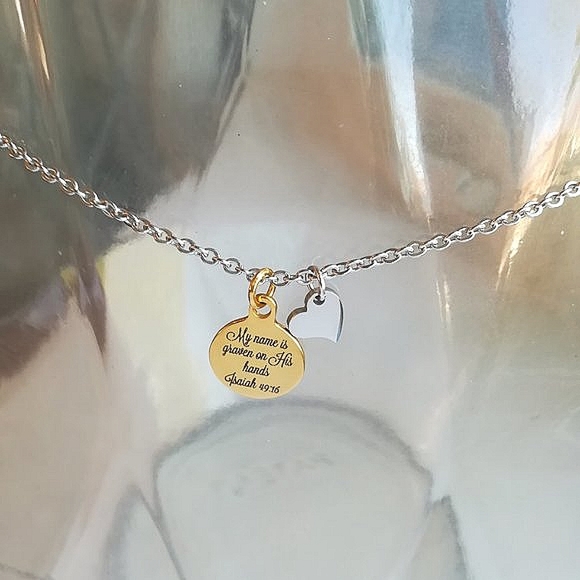 Christian Bible Verse Scripture Necklace - Picture 3 of 3